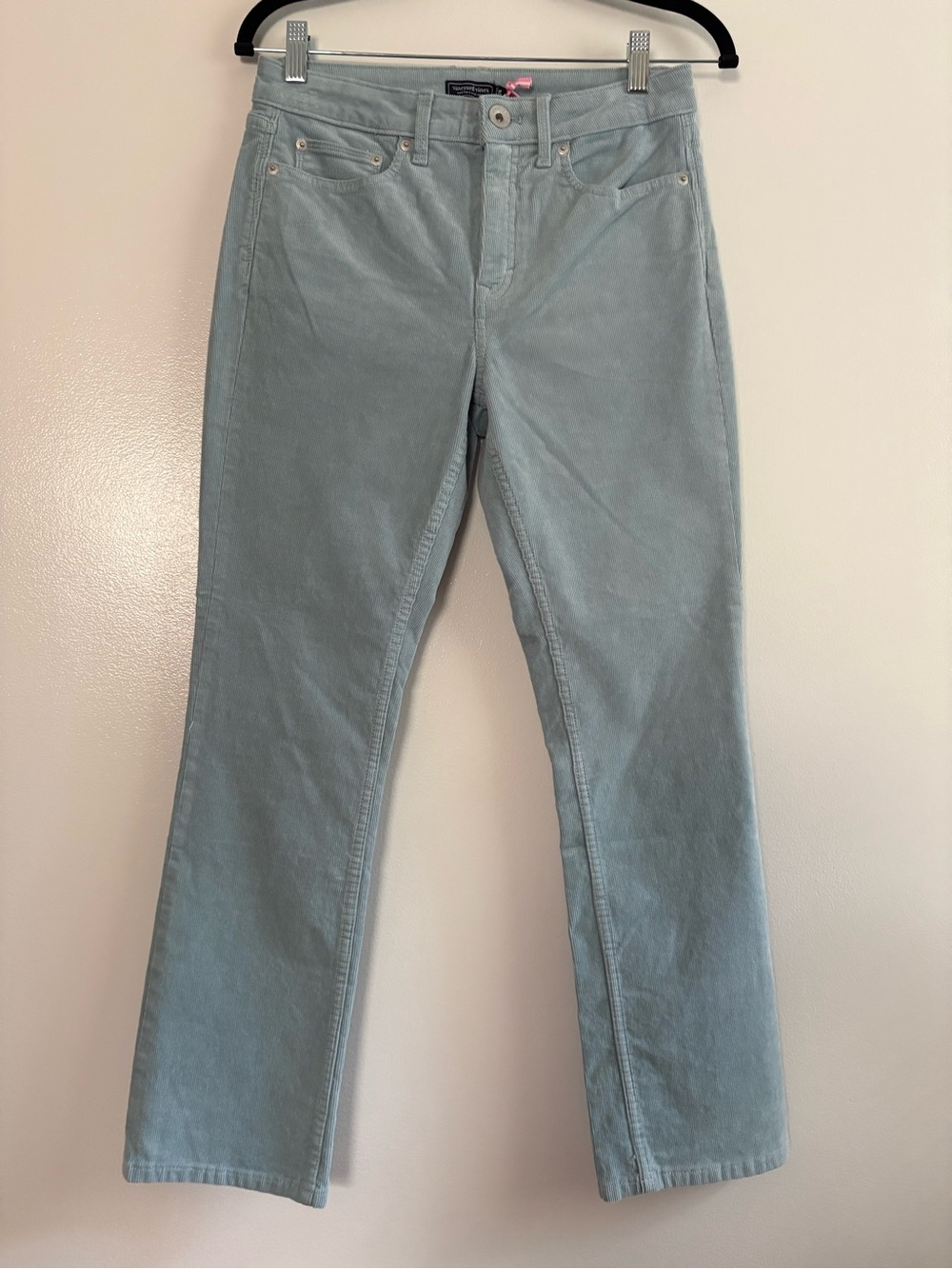 NWT Vineyard Vines Kick Flare High-Rise Corduroy Seabrook-Blue Pants Size 26